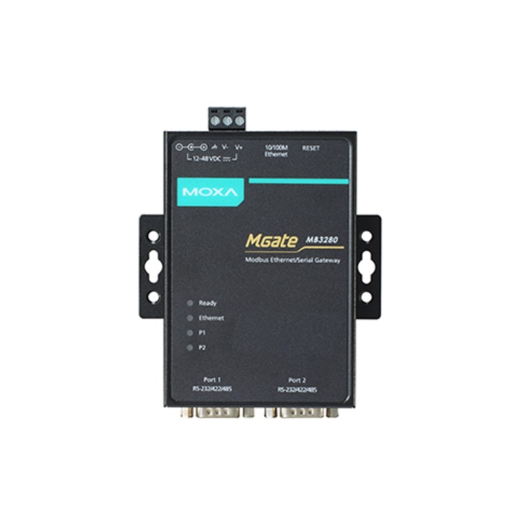 Moxa MGate MB3280 2埠 標準型 Modbus 閘道器